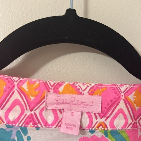 Lilly Pulitzer Amelia Island Tunic Top Casa Marina Print Preppy Resort Sz Small - Picture 6 of 11